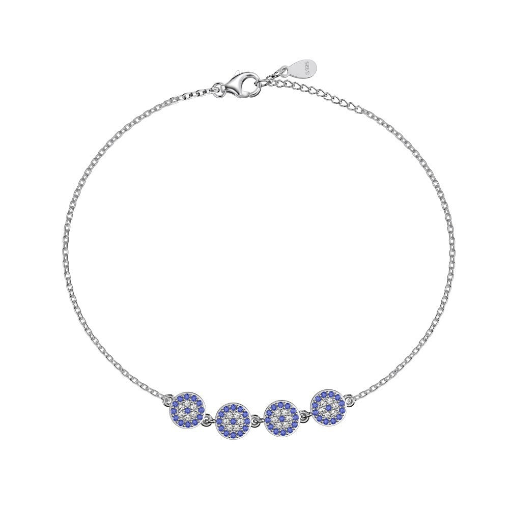 Pulsera elegante de lujo con luz de interés especial con diseño de modelado de ojos azules de alta calidad