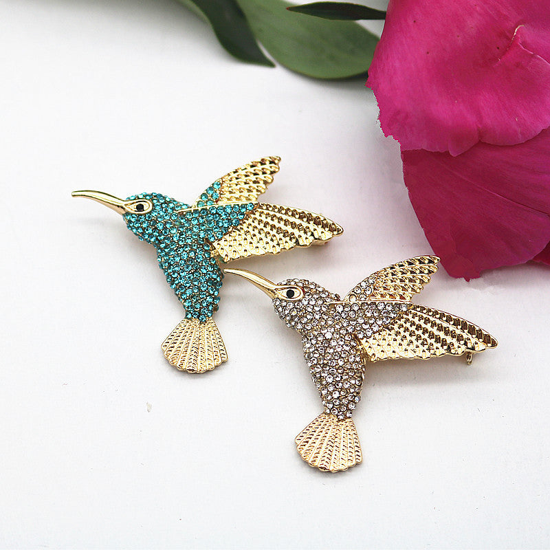 Retro Cute Hummingbird Brooch For Women