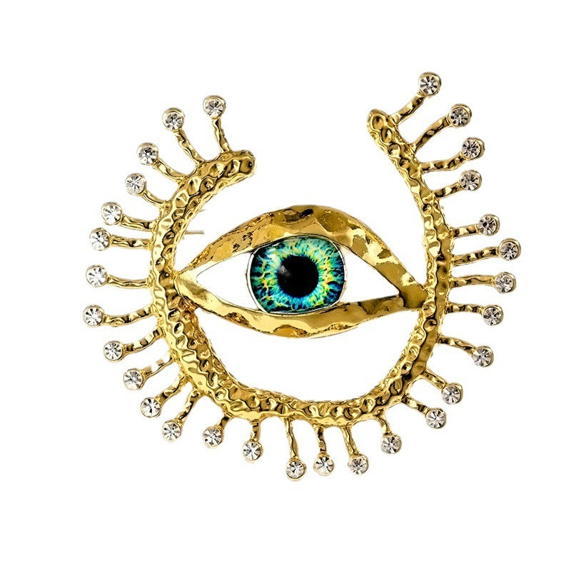 European And American Retro Devil's Eye Brooch