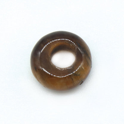 Cuentas de ágata de cristal natural de 4 mm con agujero grande de 5 x 10 mm y cuentas de jade