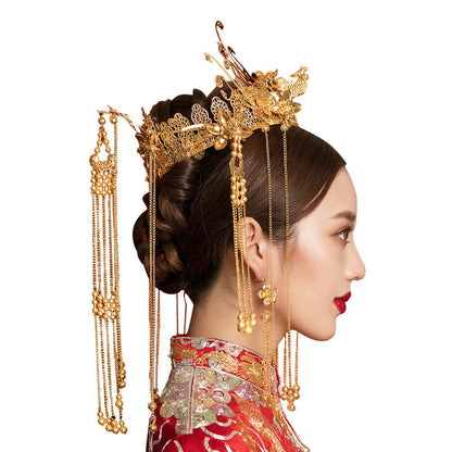 Headdress Wedding He Clothing Hair Accessories Antique Hair Crown Gold