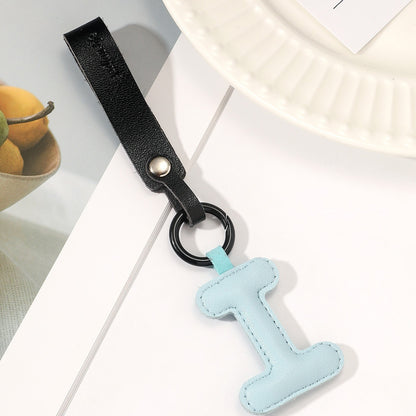 Fashion All-Match 26 Full Letter Leather Key Chain Pendant