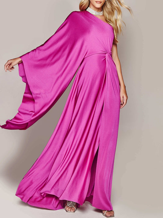 One Shoulder Twist Maxi Dress