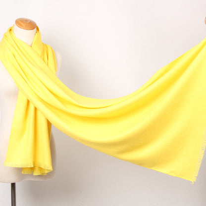 Solid Color Brushed Shawl Tassel Plus Size Thickening Annual Meeting Scarf