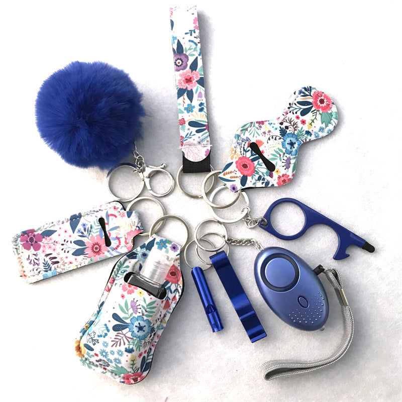 Wrist Keychain 10 Pieces Suit Door Opener Hand Sanitizer Bag