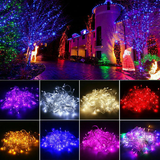 LED Fairy String Lights Multicolor Garland Beads Outdoor Waterproof Holiday Party Christmas Tree Decor