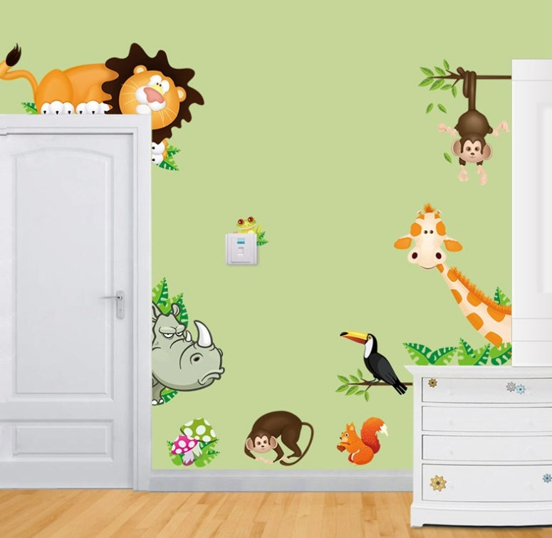 Cute Animal Children's Room Decoration Sticker Gift