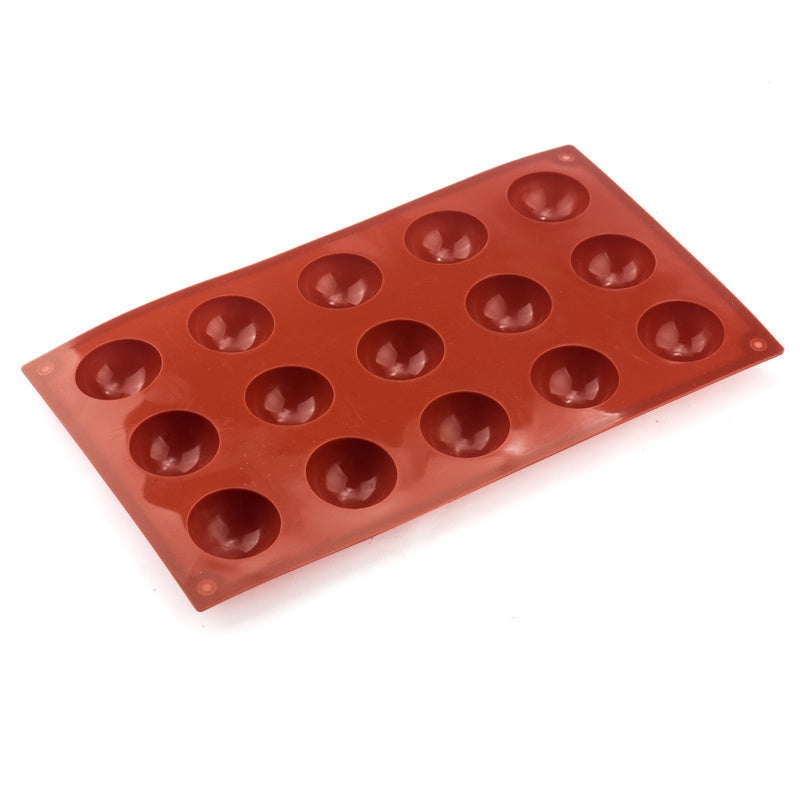 Molde de silicona para chocolate hemisférico