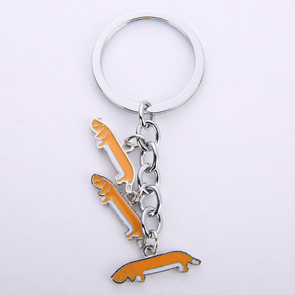 Little Creative Gifts Metal Key Ring Pet Dog Keychain Pendant