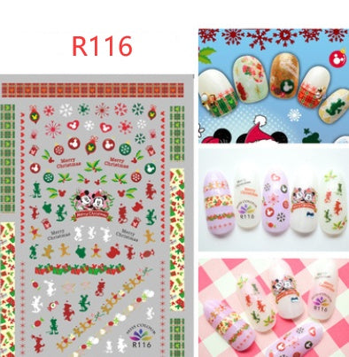 Christmas nail decals ornaments nail stickers