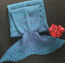 Mermaid Tail Knitting Sleeping Blanket