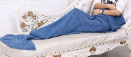 Mermaid Tail Knitting Sleeping Blanket