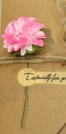 Creative kraft dried flower greeting card