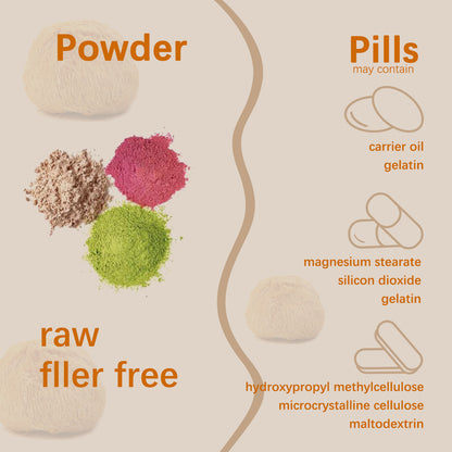 Polvo de hongo cerdas de león orgánico para la salud de los alimentos