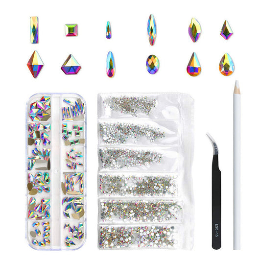 Nail Drill Round Resin AB Color Drill Set