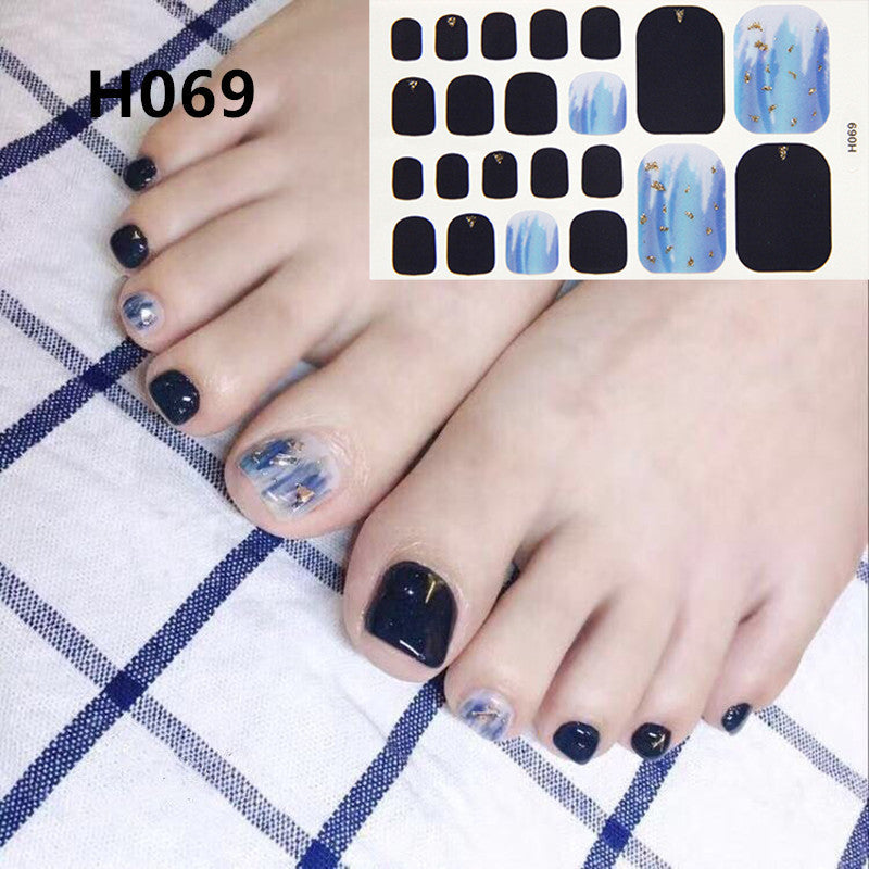 Removable Nail Metal Toe Nail Sticker