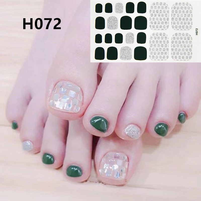 Removable Nail Metal Toe Nail Sticker