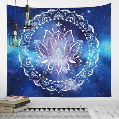 Tapiz de pared con impresión digital de fondo nórdico, tapiz de meditación de yoga, tapiz de decoración del hogar