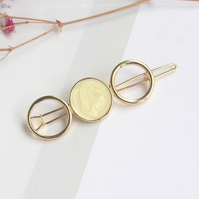 Round metal hairpin hair accessories