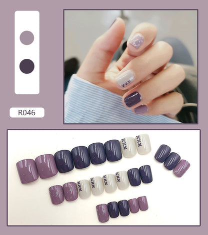 Finished Nail Pieces Nail Art Patches Detachable Nail Patches Female Removable Nail Patches