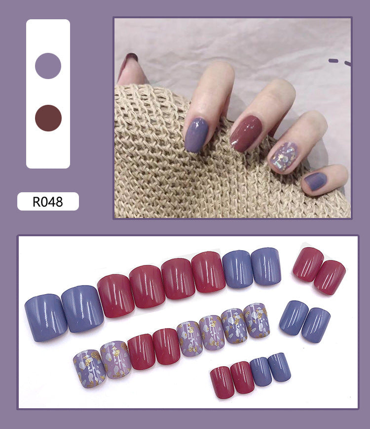 Finished Nail Pieces Nail Art Patches Detachable Nail Patches Female Removable Nail Patches