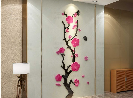 Plum Blossom Porch Decoration Wall Stickers