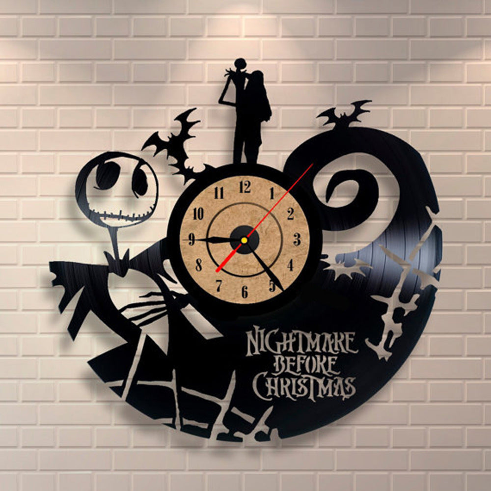 Reloj de pared de vinilo con forma de gato, creativo y moderno, para decoración de habitación, reloj de pared de cuarzo ultra silencioso