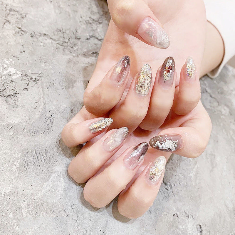 Ultra-thin Gold And Silver Stickers Net Red Japanese New Nail Decorations