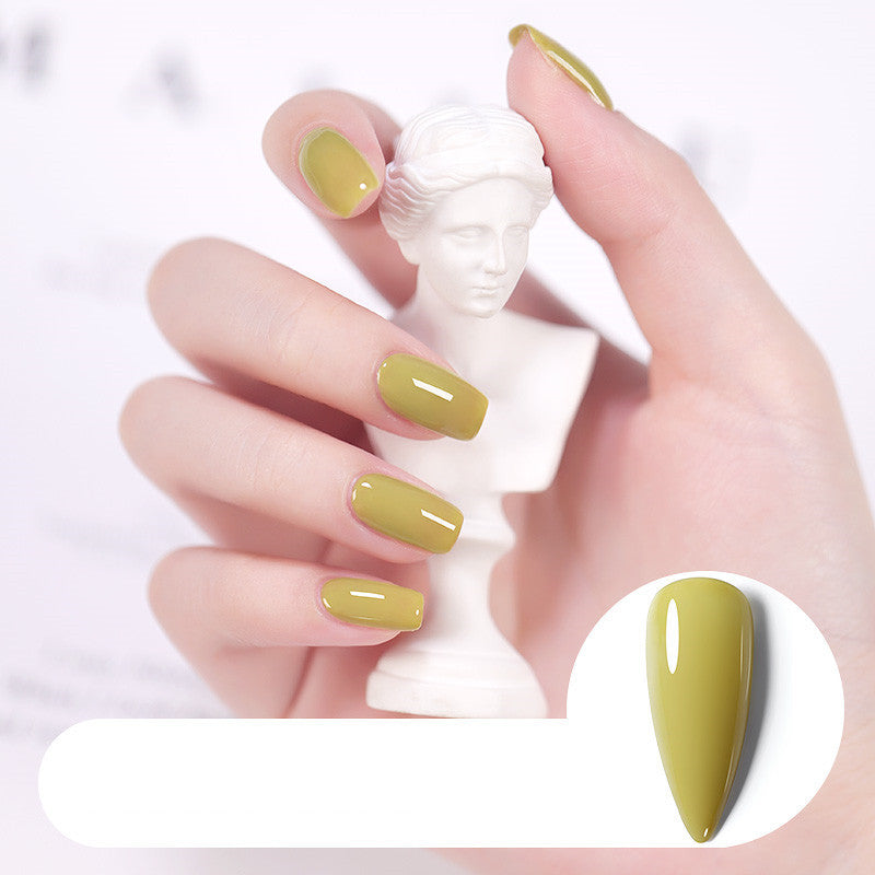 Removable Dark Green Barbie Nail Polish Glue