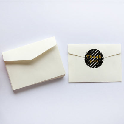 Simple Ivory White Envelope Greeting Card Storage Bag Mini Blank Envelope Can Be Customized