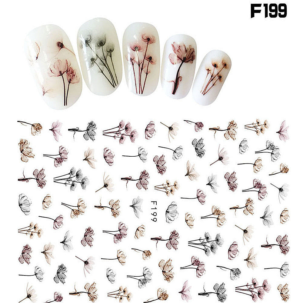 Japanese Three-dimensional 5D Embossed Nail Stickers