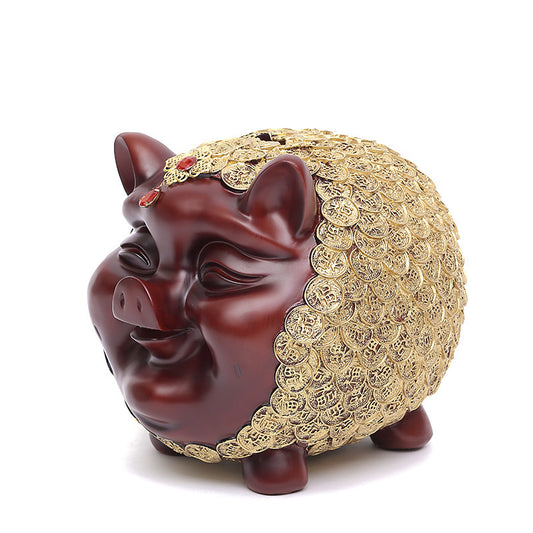 Large Resin Piggy Bank, Lucky Piggy Bank, Business Gifts, Office Decorations, Home Accessories