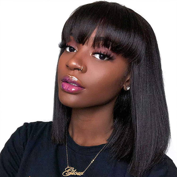 Pelucas de cabello humano hechas a máquina Unice Hair para mujeres negras