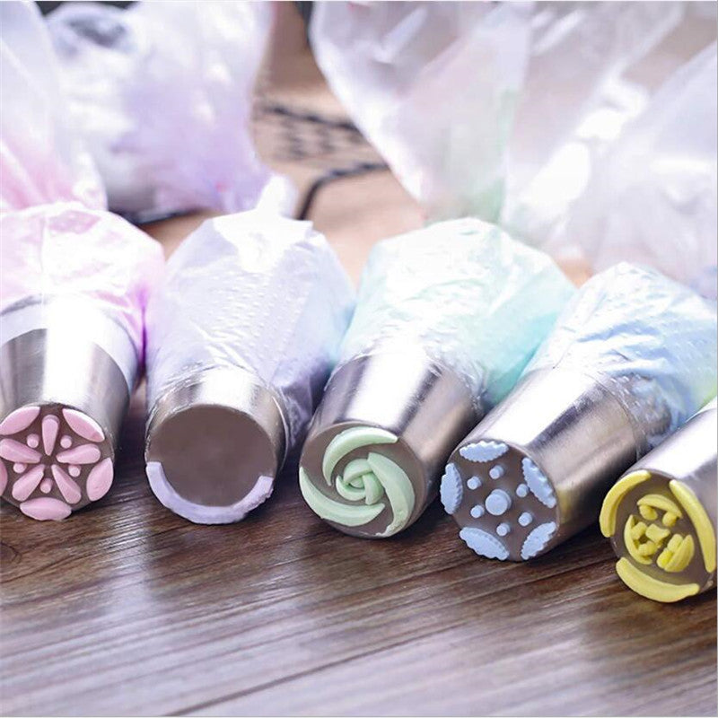 11pcs Russian Tulip Icing Piping Nozzles Tip Confectionery Flower Cream Nozzles Pastry Leaf Tips Cupcake Cake Decorating Tools