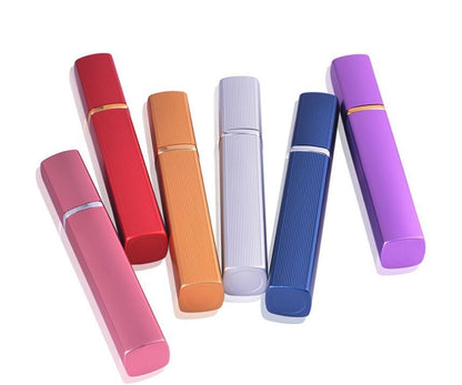 12ML Aluminum Perfume Tube Aluminum Tube Perfume Bottle Glass Bottle Empty Bottle Lipstick Type Perfume Bottled Square