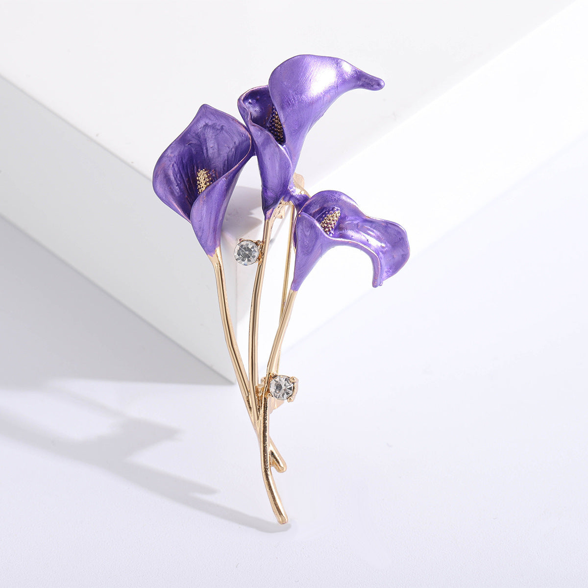 Artistic Flower Simple Fashion Enamel Dripping Tulip Corsage