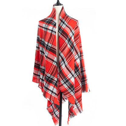 Women's Cashmere-like Plus-sized Double-sided Qicaigei Scarf Shawl