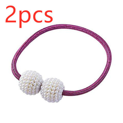 Magnetic Curtain Tiebacks Pearl Beads