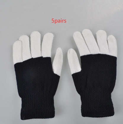 Guantes luminosos LED Guantes luminosos arcoíris