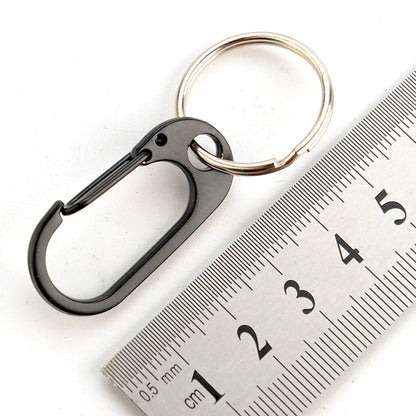 Outdoor Carry Equipment Alloy Material Climbing Button Carabiner Keychain