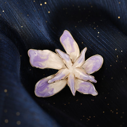 Broche Bauhinia francés súper hermoso para mujer