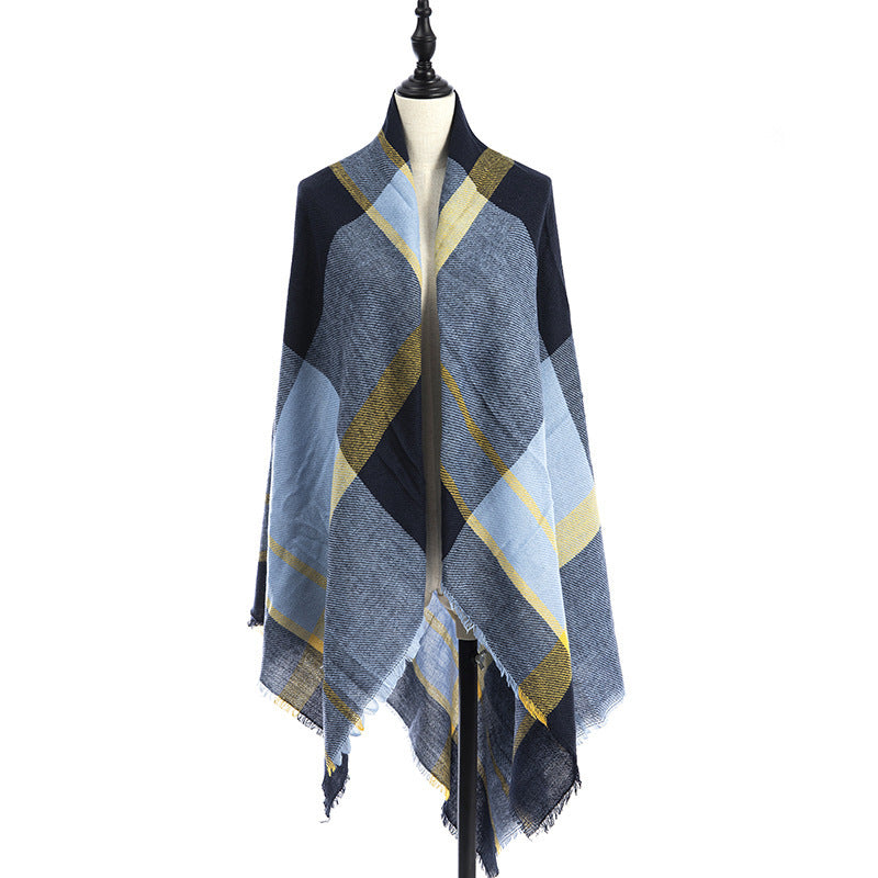 Women's Cashmere-like Plus-sized Double-sided Qicaigei Scarf Shawl