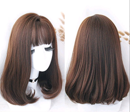 Wig female air bangs fashion chemical fiber hair wig fake hair