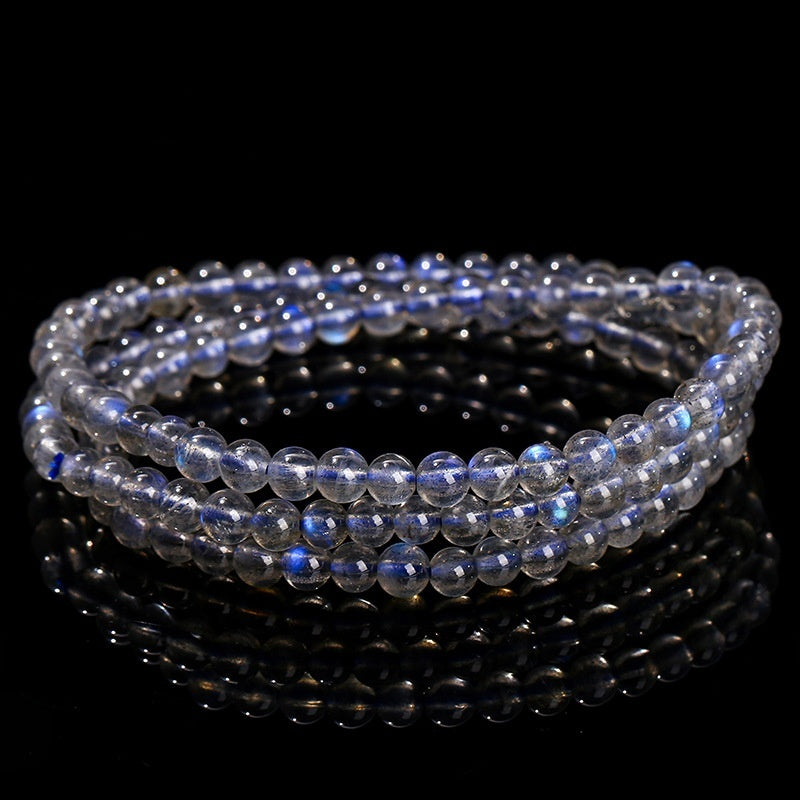 Pulsera de accesorios de cuentas redondas Pulsera de luz azul natural 7A