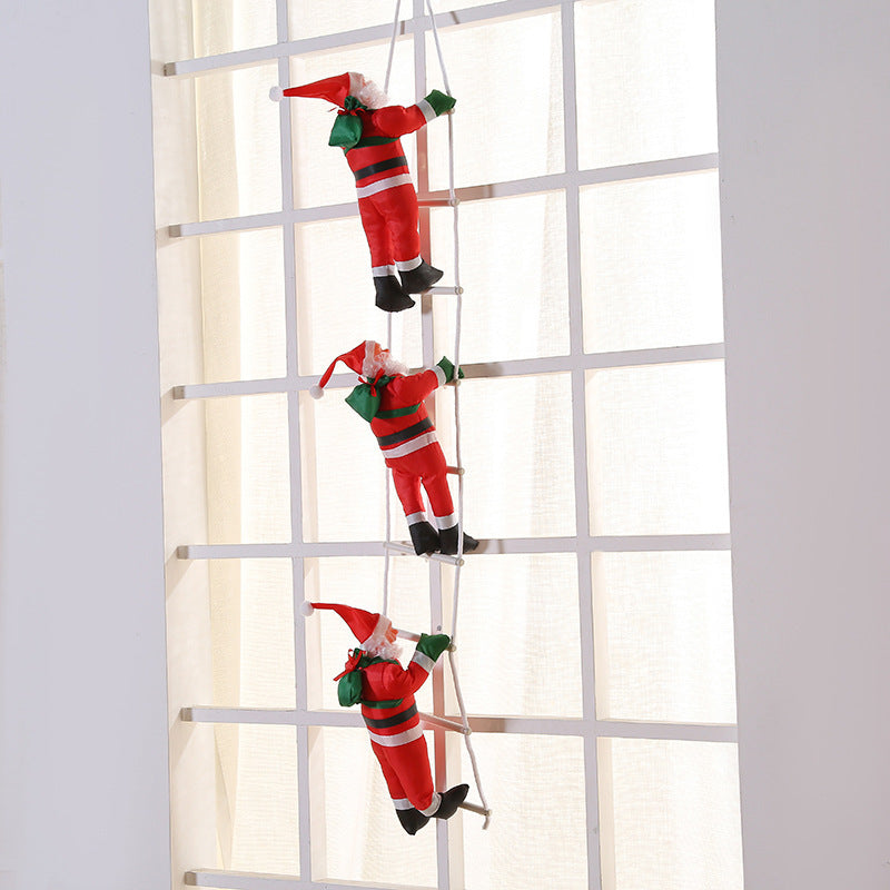 Christmas Ornaments Santa Claus Ladder