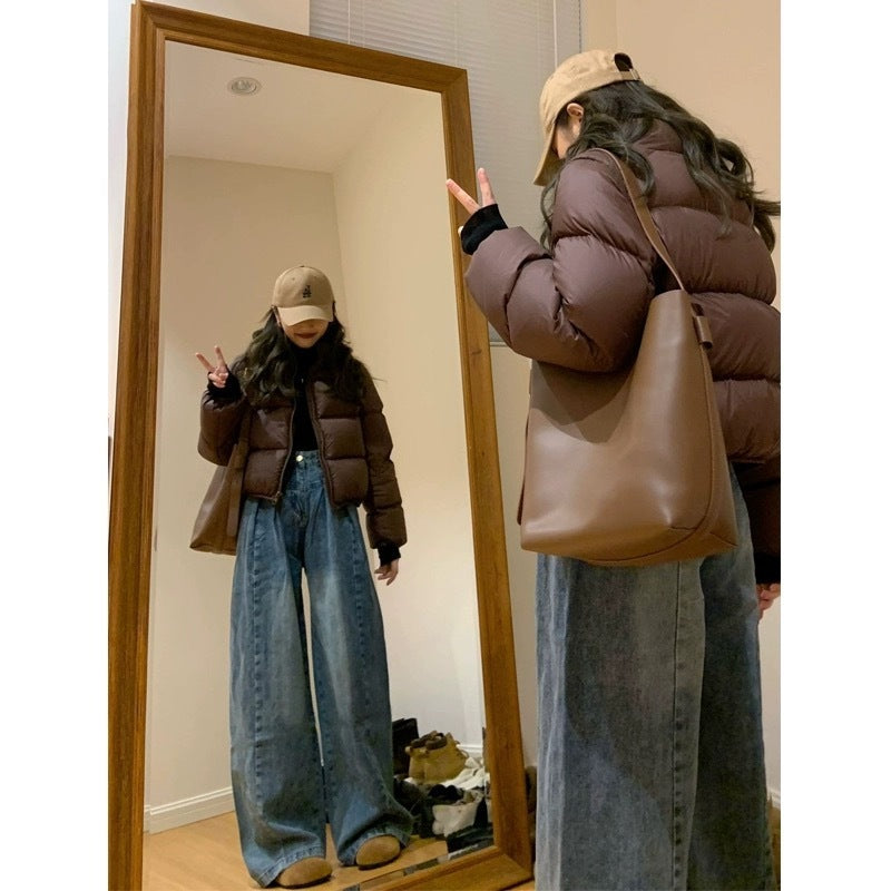 Winter New Short Down Jacket High-grade Small Kendall Style Loose Versatile Coat Women