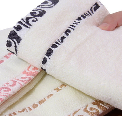 High quality pure cotton crepe-free jacquard Xiangyun thickening face towel