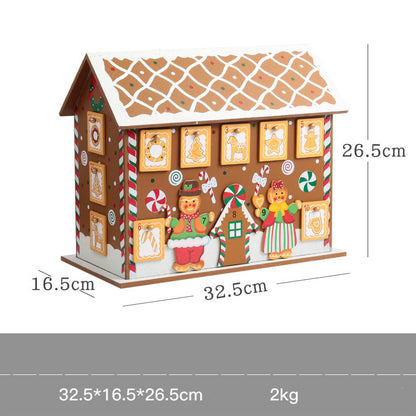 Christmas decoration wooden calendar