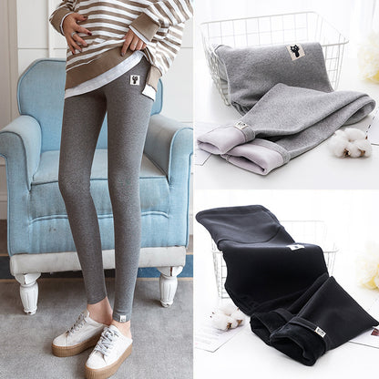 Leggings de maternidad Ropa exterior con forro polar