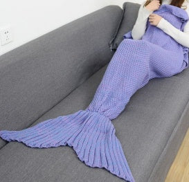 Mermaid Tail Knitting Sleeping Blanket